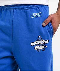 Hello Kitty® & Friends | A.LAB Cinnamoroll™ Camo Puffer Blue Sweatpants