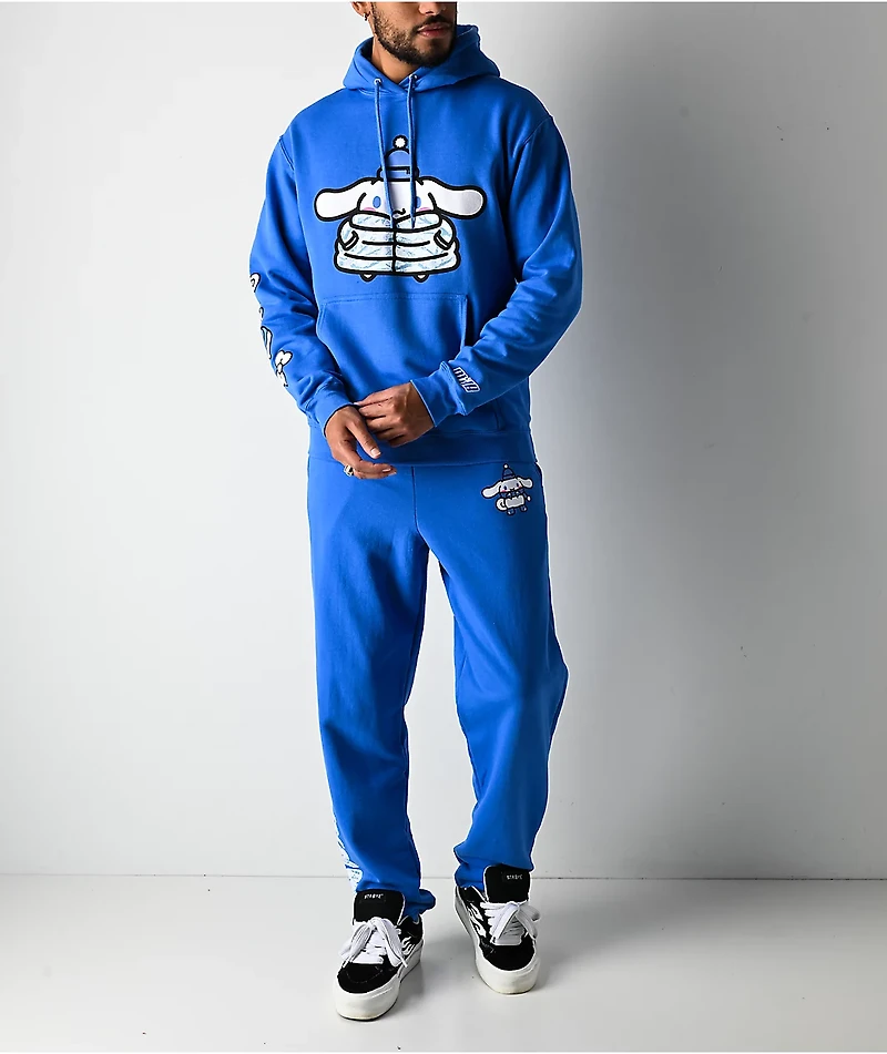 Hello Kitty® & Friends | A.LAB Cinnamoroll™ Camo Puffer Blue Sweatpants