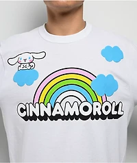 Hello Kitty® & Friends | A.LAB Cinnamoroll™ Over The Rainbow White Long Sleeve T-Shirt