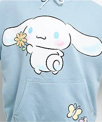 Hello Kitty® & Friends | A.LAB Cinnamoroll™ Pink Ribbon Blue Hoodie