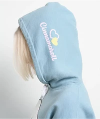 Hello Kitty® & Friends | A.LAB Cinnamoroll™ Pink Ribbon Blue Hoodie
