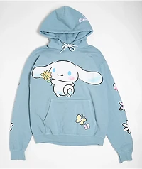 Hello Kitty® & Friends | A.LAB Cinnamoroll™ Pink Ribbon Blue Hoodie