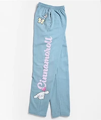 Hello Kitty® & Friends | A.LAB Cinnamoroll™ Pink Ribbon Blue Sweatpants