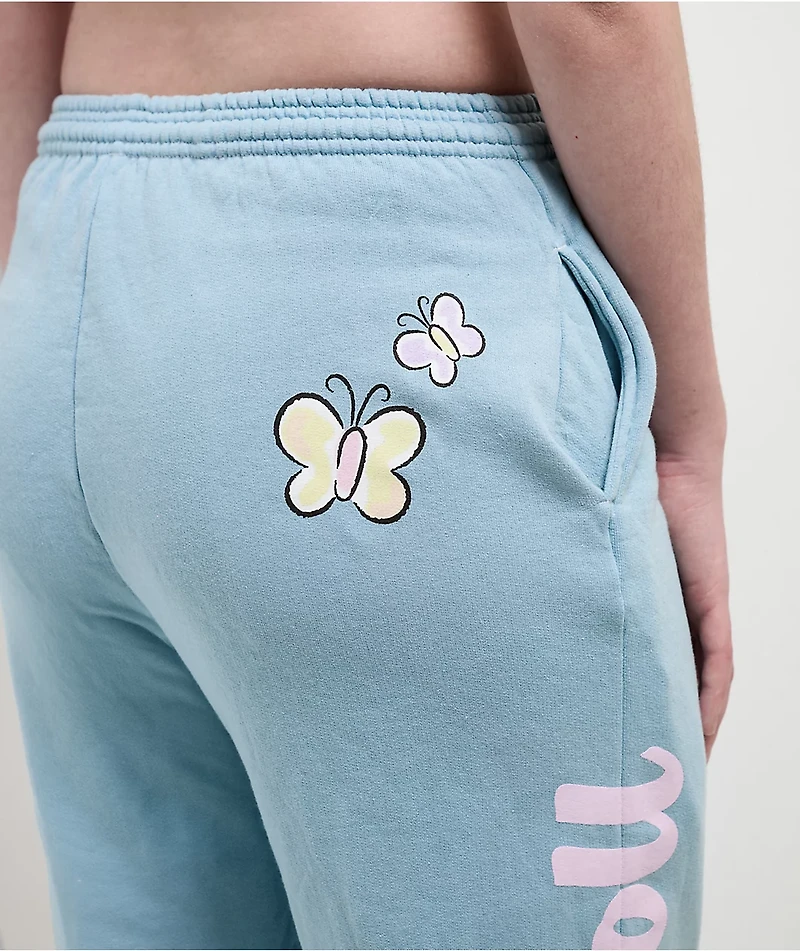 Hello Kitty® & Friends | A.LAB Cinnamoroll™ Pink Ribbon Blue Sweatpants