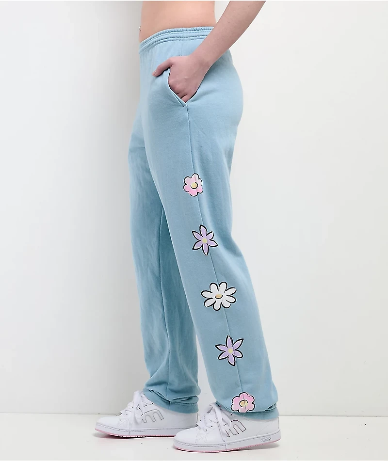 Hello Kitty® & Friends | A.LAB Cinnamoroll™ Pink Ribbon Blue Sweatpants