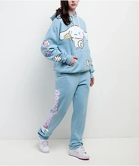 Hello Kitty® & Friends | A.LAB Cinnamoroll™ Pink Ribbon Blue Sweatpants