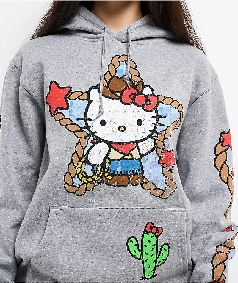 Hello Kitty® & Friends | A.LAB Hello Kitty® Cowgirl Heather Grey Hoodie