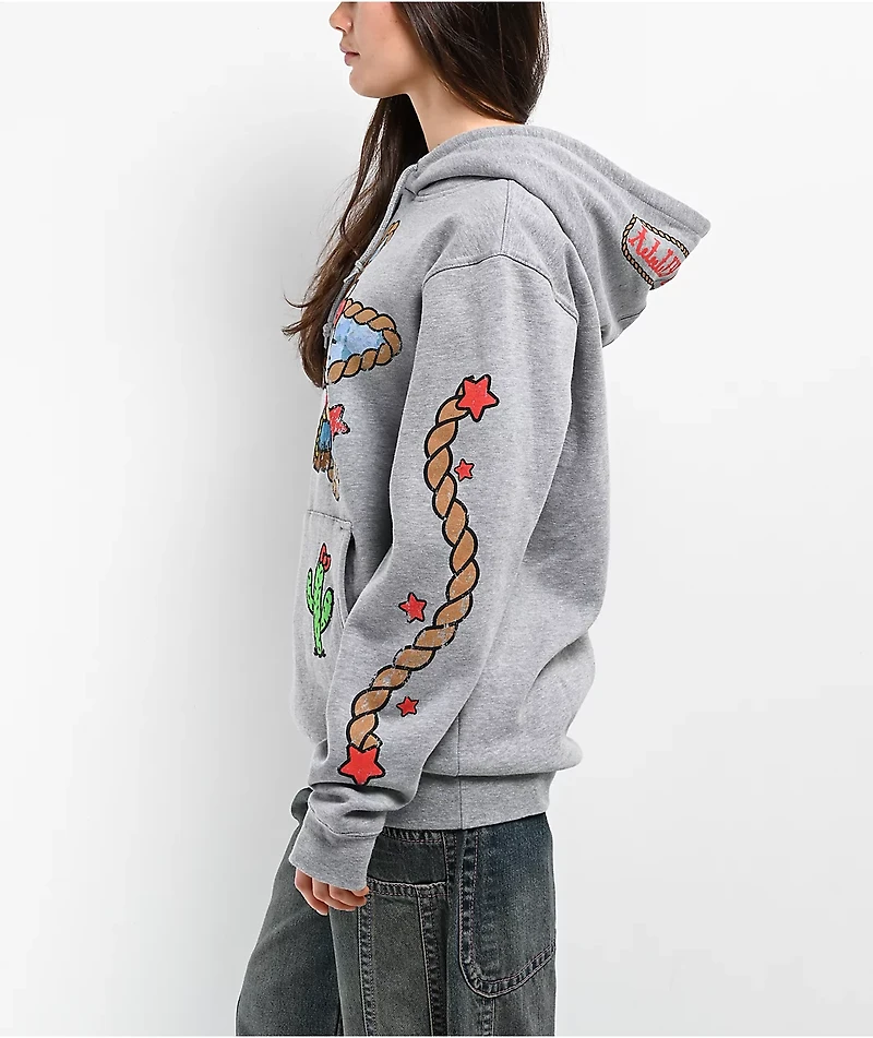 Hello Kitty® & Friends | A.LAB Hello Kitty® Cowgirl Heather Grey Hoodie