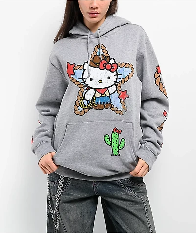 Hello Kitty® & Friends | A.LAB Hello Kitty® Cowgirl Heather Grey Hoodie