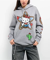 Hello Kitty® & Friends | A.LAB Hello Kitty® Cowgirl Heather Grey Hoodie