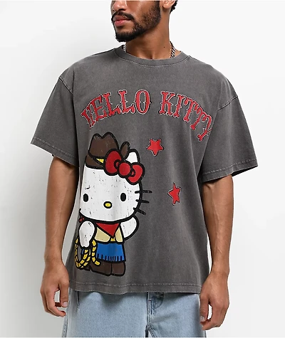 Hello Kitty® & Friends | A.LAB Hello Kitty Cowgirl Vintage Grey T-Shirt