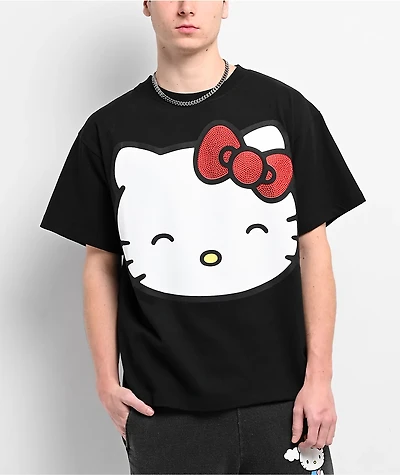 Hello Kitty® & Friends | A.LAB Hello Kitty Over The Rainbow Black T-Shirt