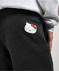 Hello Kitty® & Friends | A.LAB Hello Kitty Over The Rainbow Black Wash Sweatpants