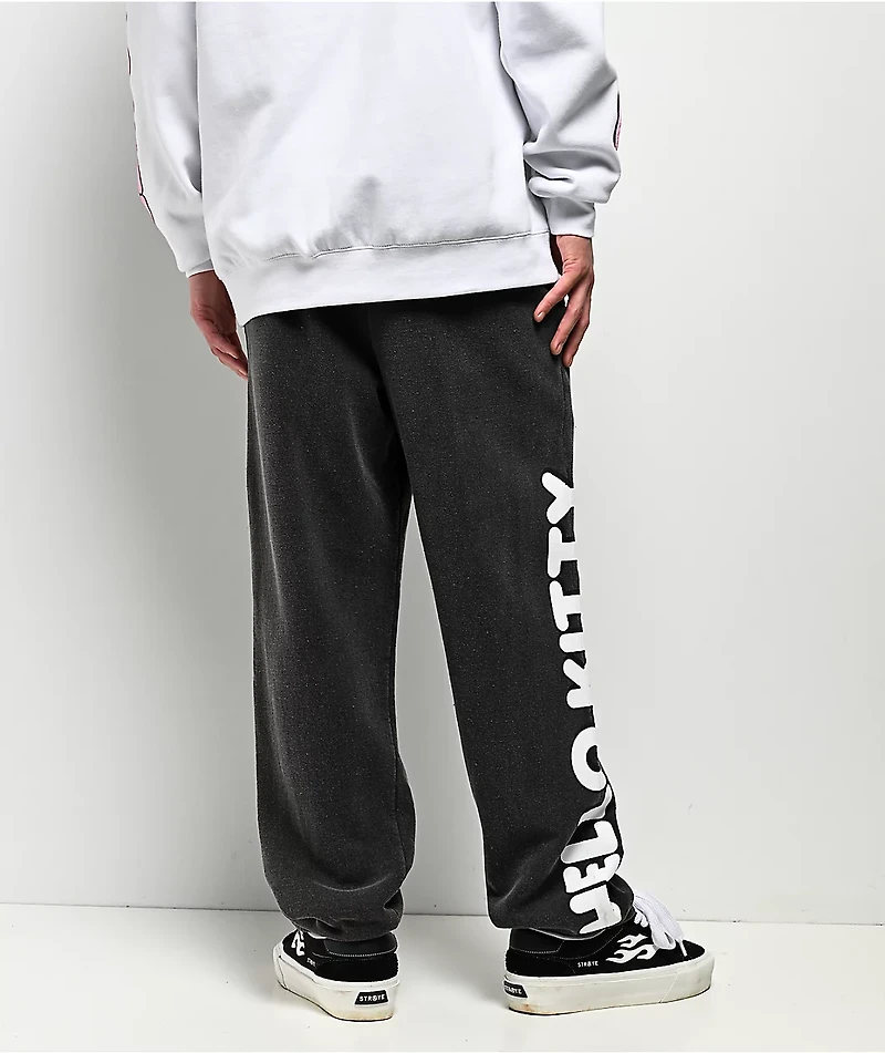 Hello Kitty® & Friends | A.LAB Hello Kitty Over The Rainbow Black Wash Sweatpants
