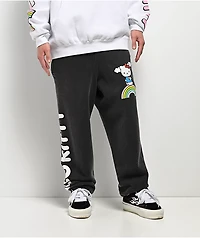 Hello Kitty® & Friends | A.LAB Hello Kitty Over The Rainbow Black Wash Sweatpants