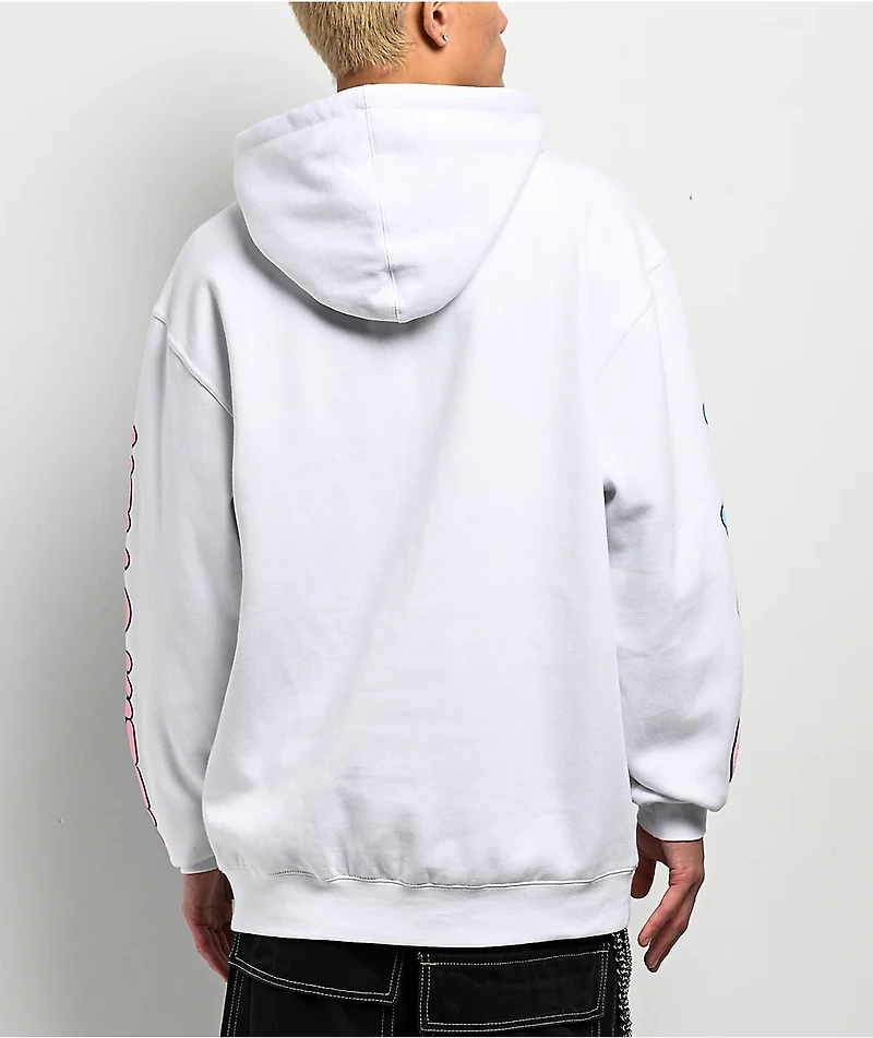 Hello Kitty® & Friends | A.LAB Hello Kitty Over The Rainbow White Hoodie