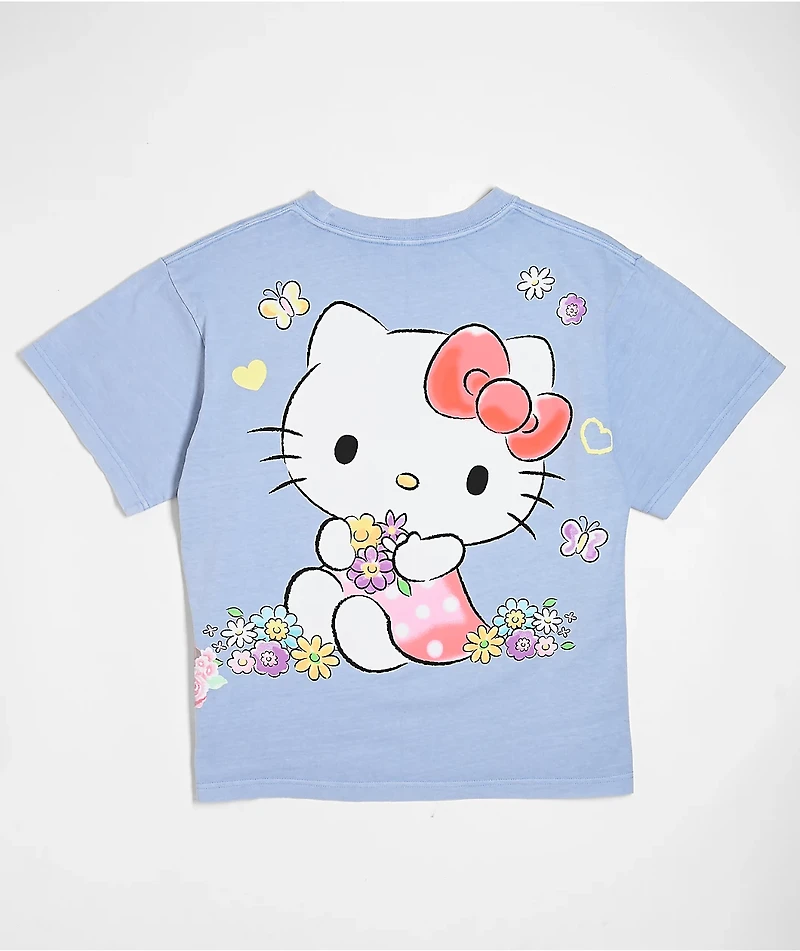 Hello Kitty® & Friends | A.LAB Hello Kitty Pink Ribbon Blue T-Shirt