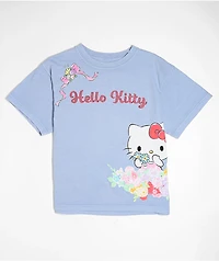 Hello Kitty® & Friends | A.LAB Hello Kitty Pink Ribbon Blue T-Shirt