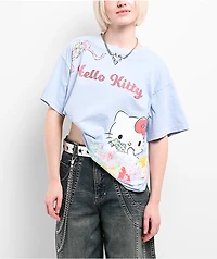 Hello Kitty® & Friends | A.LAB Hello Kitty Pink Ribbon Blue T-Shirt