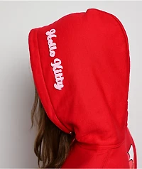 Hello Kitty® & Friends | A.LAB Hello Kitty Pink Ribbon Red Hoodie