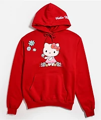 Hello Kitty® & Friends | A.LAB Hello Kitty Pink Ribbon Red Hoodie