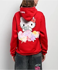 Hello Kitty® & Friends | A.LAB Hello Kitty Pink Ribbon Red Hoodie