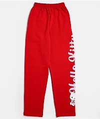 Hello Kitty® & Friends | A.LAB Hello Kitty Pink Ribbon Red Sweatpants