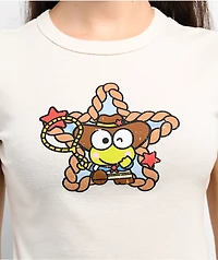 Hello Kitty® & Friends | A.LAB Keroppi™ Cowgirl Natural Crop T-Shirt