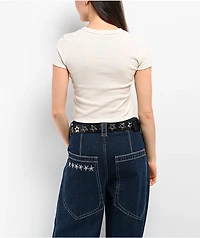 Hello Kitty® & Friends | A.LAB Keroppi™ Cowgirl Natural Crop T-Shirt