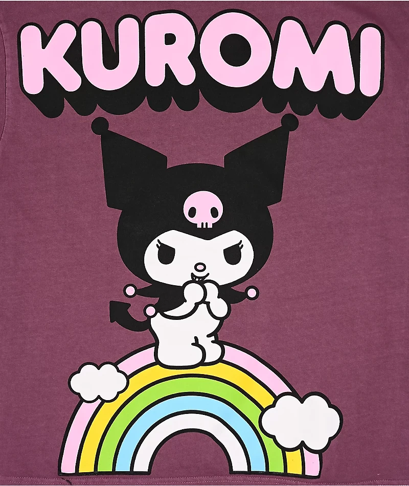 Hello Kitty® & Friends | A.LAB Kuromi™ Over The Rainbow Purple T-Shirt