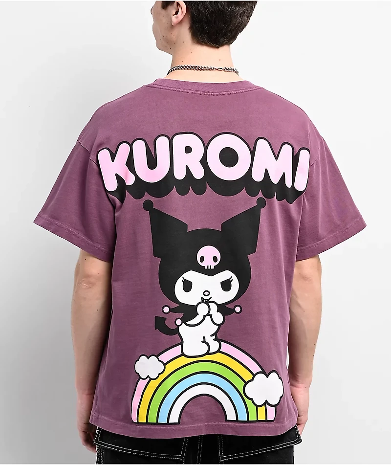 Hello Kitty® & Friends | A.LAB Kuromi™ Over The Rainbow Purple T-Shirt