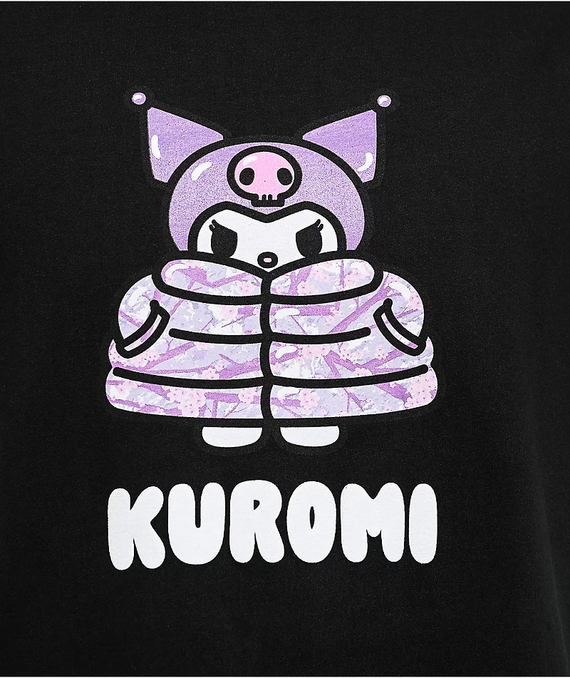 Hello Kitty® & Friends | A.LAB Kuromi™ Puffer Black T-Shirt