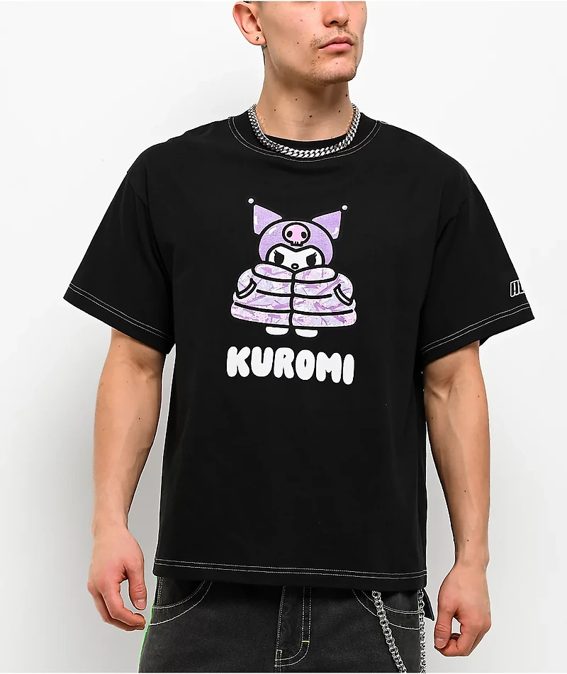 Hello Kitty® & Friends | A.LAB Kuromi™ Puffer Black T-Shirt