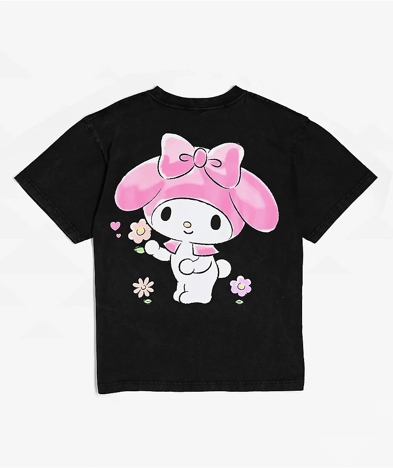 Hello Kitty® & Friends | A.LAB My Melody™ Pink Ribbon Black T-Shirt