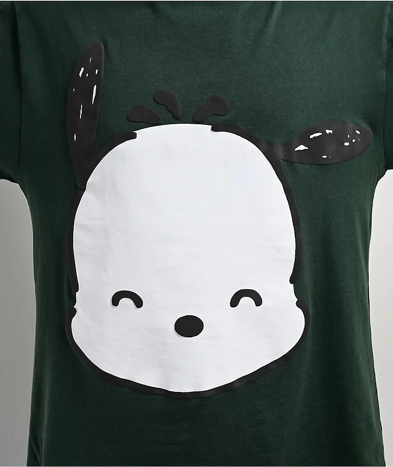 Hello Kitty® & Friends | A.LAB Pochacco™ Over The Rainbow Green T-Shirt
