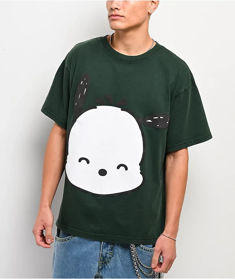 Hello Kitty® & Friends | A.LAB Pochacco™ Over The Rainbow Green T-Shirt