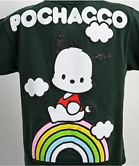 Hello Kitty® & Friends | A.LAB Pochacco™ Over The Rainbow Green T-Shirt