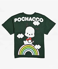 Hello Kitty® & Friends | A.LAB Pochacco™ Over The Rainbow Green T-Shirt