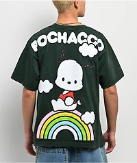 Hello Kitty® & Friends | A.LAB Pochacco™ Over The Rainbow Green T-Shirt