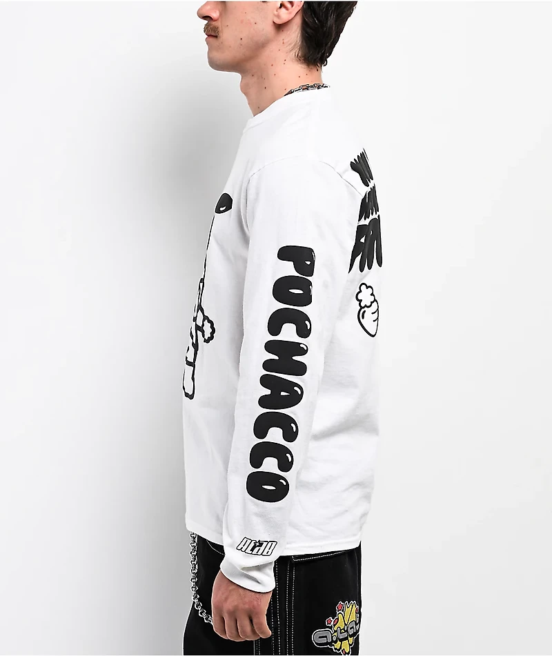 Hello Kitty® & Friends | A.LAB Pochacco™ Puffer White Long Sleeve T-Shirt