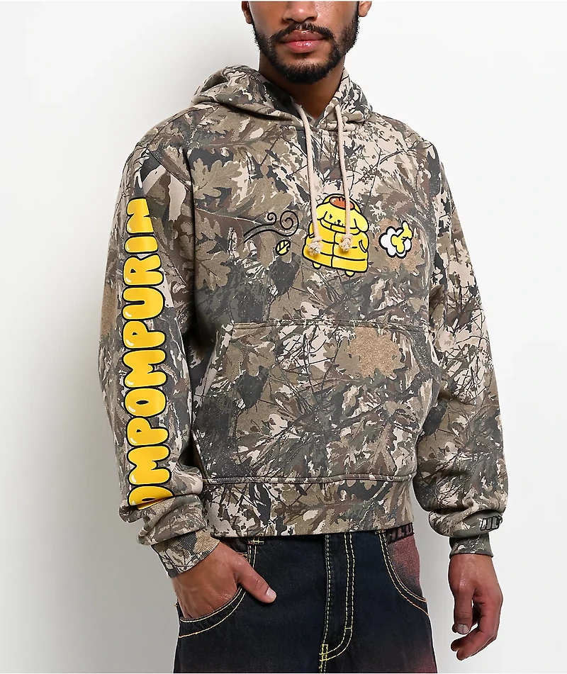 Hello Kitty® & Friends | A.LAB Pompompurin™ Camo Puffer Hoodie
