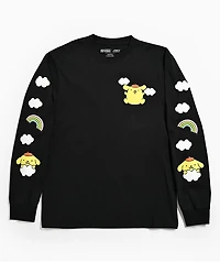 Hello Kitty® & Friends | A.LAB Pompompurin™ Over The Rainbow Black Long Sleeve T-Shirt