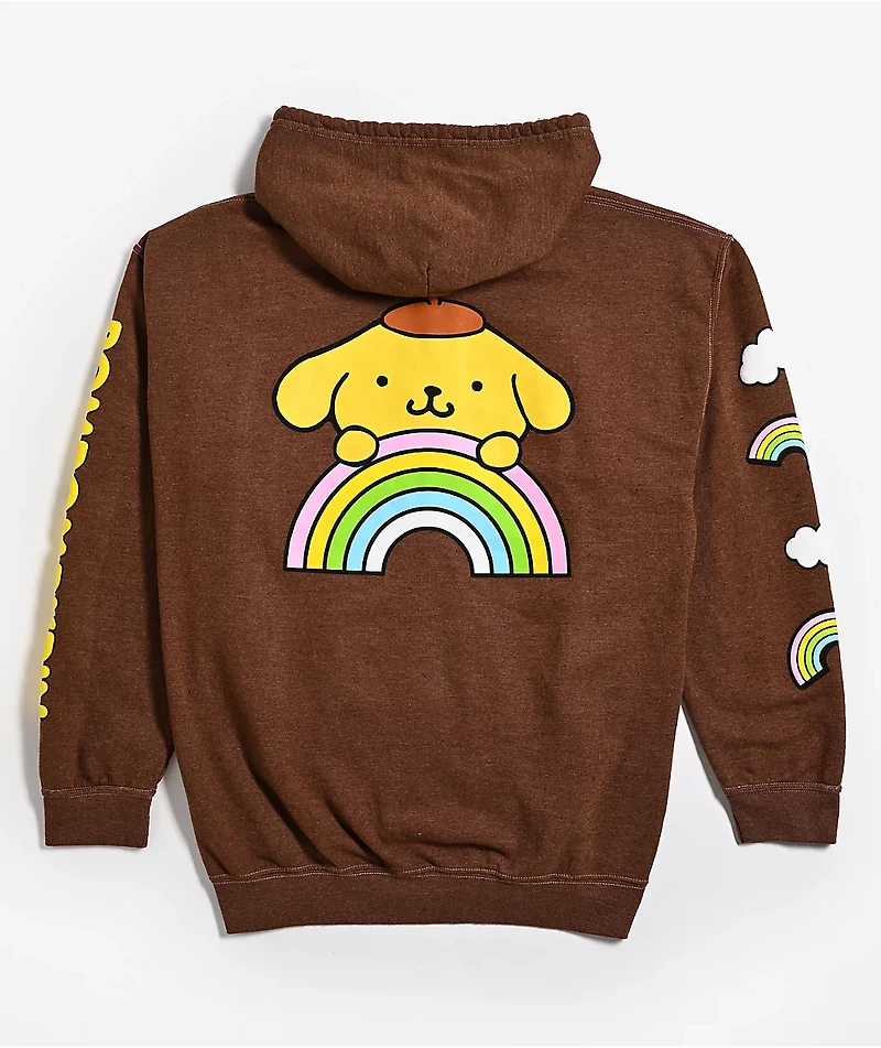 Hello Kitty® & Friends | A.LAB Pompompurin™ Over The Rainbow Brown Hoodie