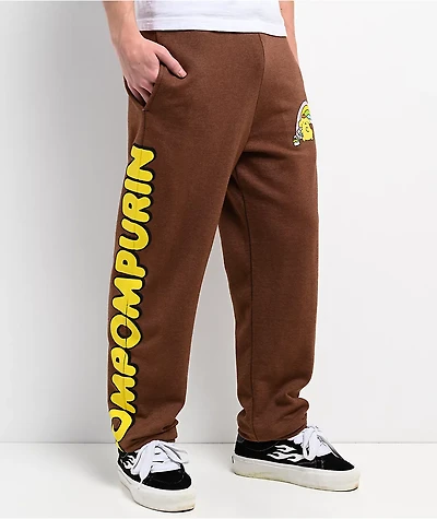 Hello Kitty® & Friends | A.LAB Pompompurin™ Over The Rainbow Brown Sweatpants