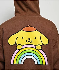 Hello Kitty® & Friends | A.LAB Pompompurin™ Over The Rainbow Brown Zip Hoodie