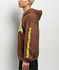 Hello Kitty® & Friends | A.LAB Pompompurin™ Over The Rainbow Brown Zip Hoodie