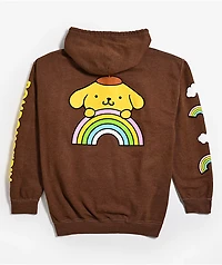Hello Kitty® & Friends | A.LAB Pompompurin™ Over The Rainbow Brown Zip Hoodie