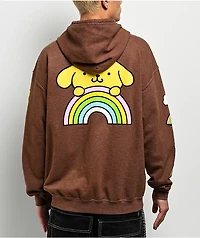 Hello Kitty® & Friends | A.LAB Pompompurin™ Over The Rainbow Brown Zip Hoodie