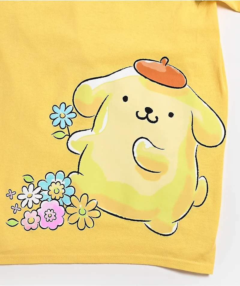 Hello Kitty® & Friends | A.LAB Pompompurin™ Pink Ribbon Yellow T-Shirt