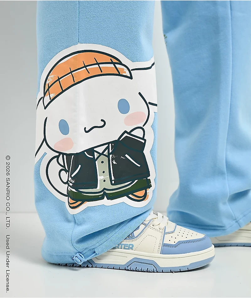 Hello Kitty® And Friends | A.LAB Cinnamoroll™ Street Graffiti Blue Cargo Sweatpants